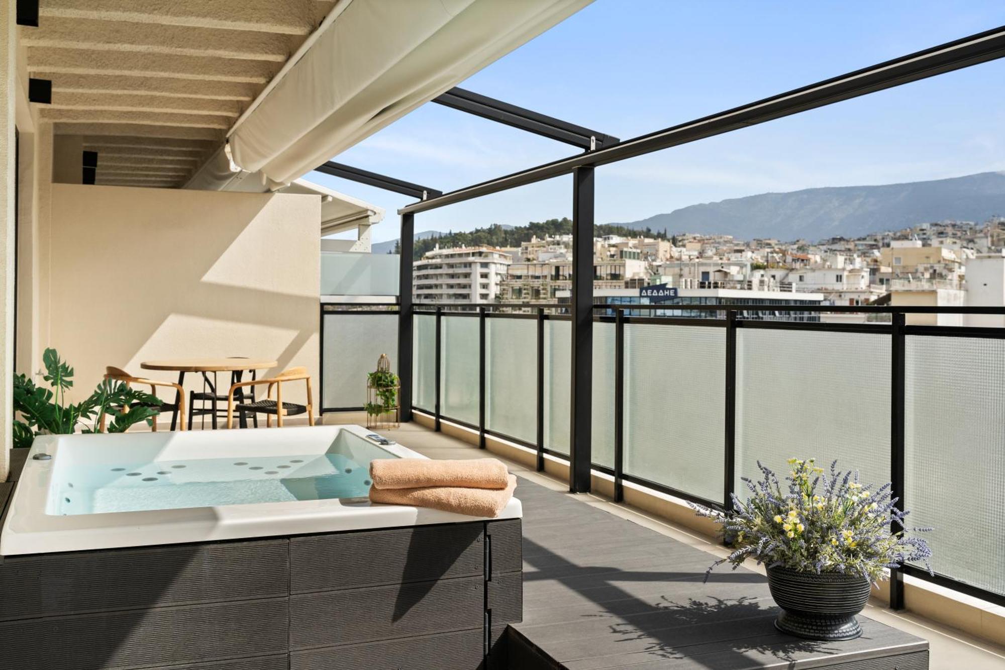 Acron 12 Penthouse Acropolis Suites Athen Exterior foto